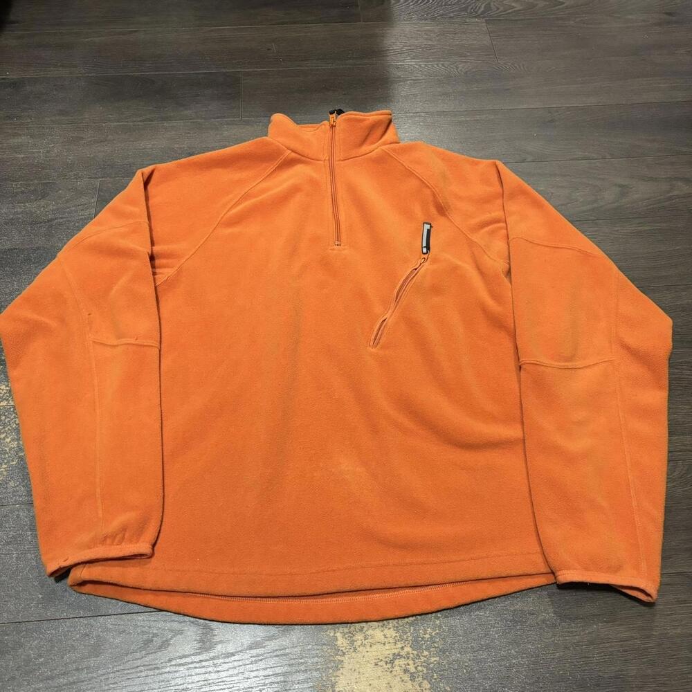Vintage Nike Fleece Light Jacket Orange Medium